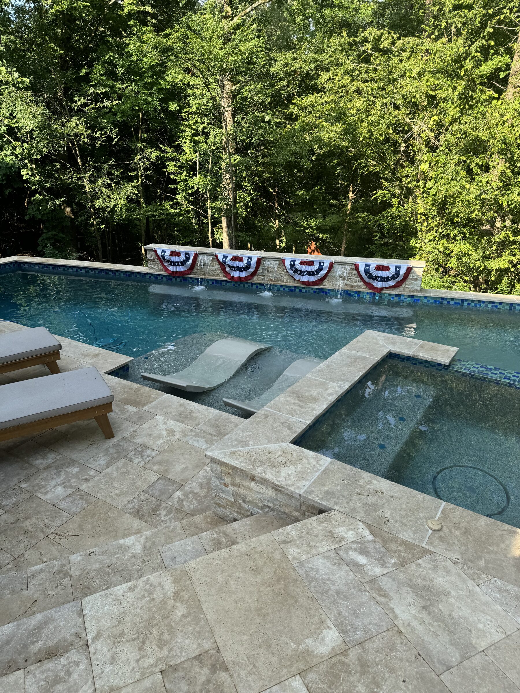 Backyard Oasis — Custom Pool, Fire Pit & Staircase