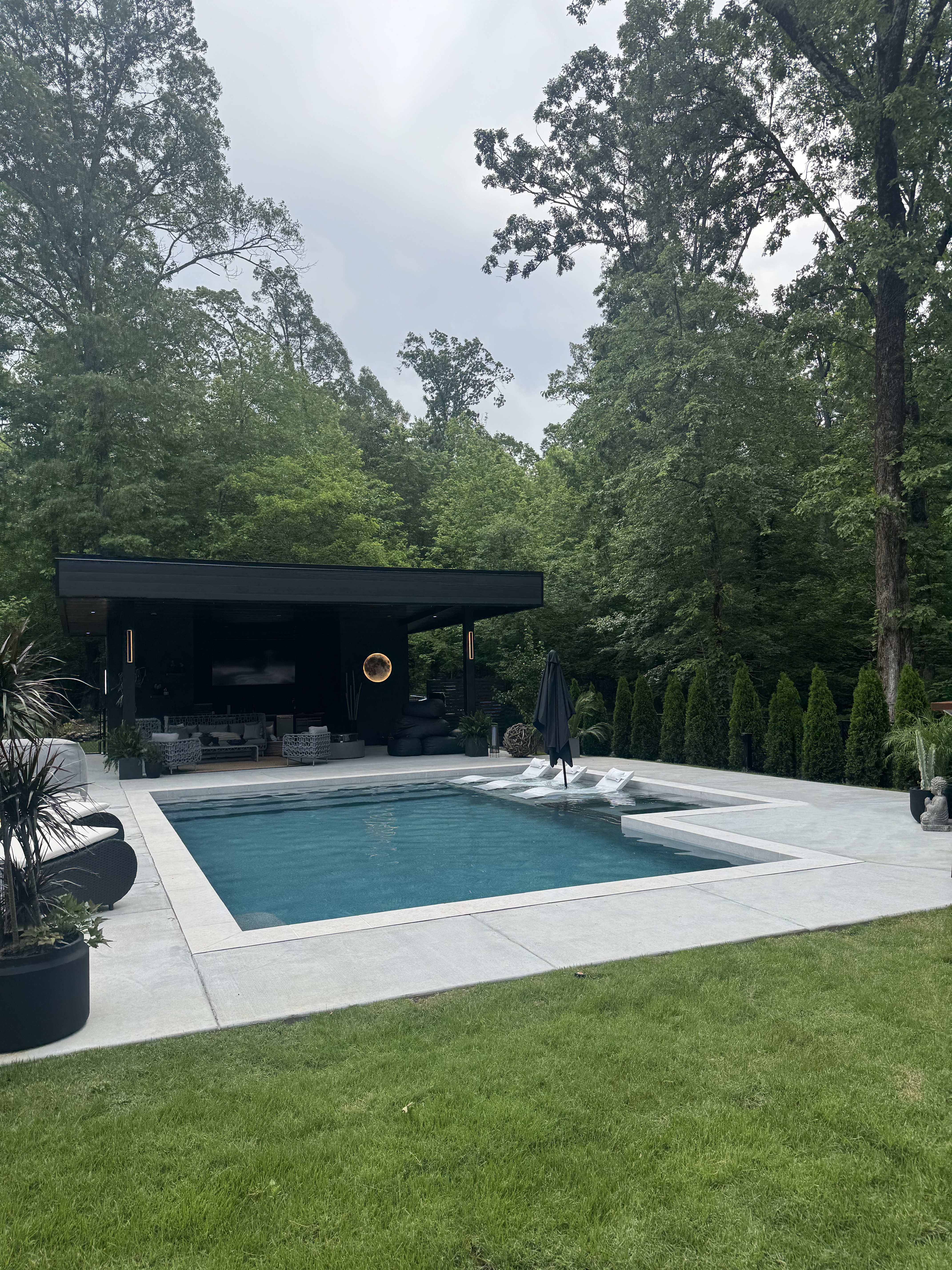 Pool and spa from the deck